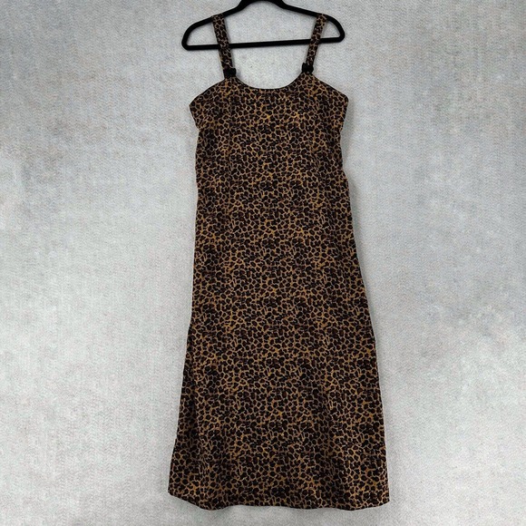 Contessa di Roma Nightgown Chemise Robe Set Womens SMALL Leopard Cheetah Print - Picture 4 of 15